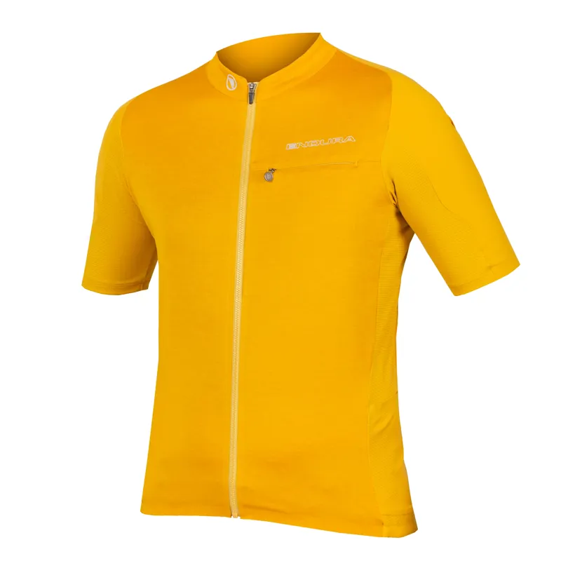 Endura GV500 Reiver Men's Short Sleeve Jersey - Yellow Mustard