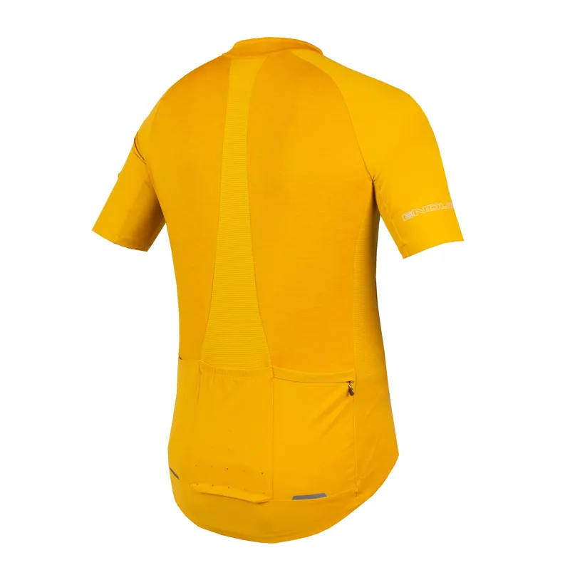 Endura GV500 Reiver Men's Short Sleeve Jersey - Yellow Mustard-1