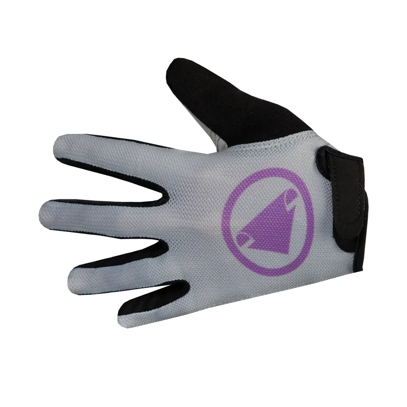 Endura Hummvee Kid's Long Finger Gloves - Dreich Grey