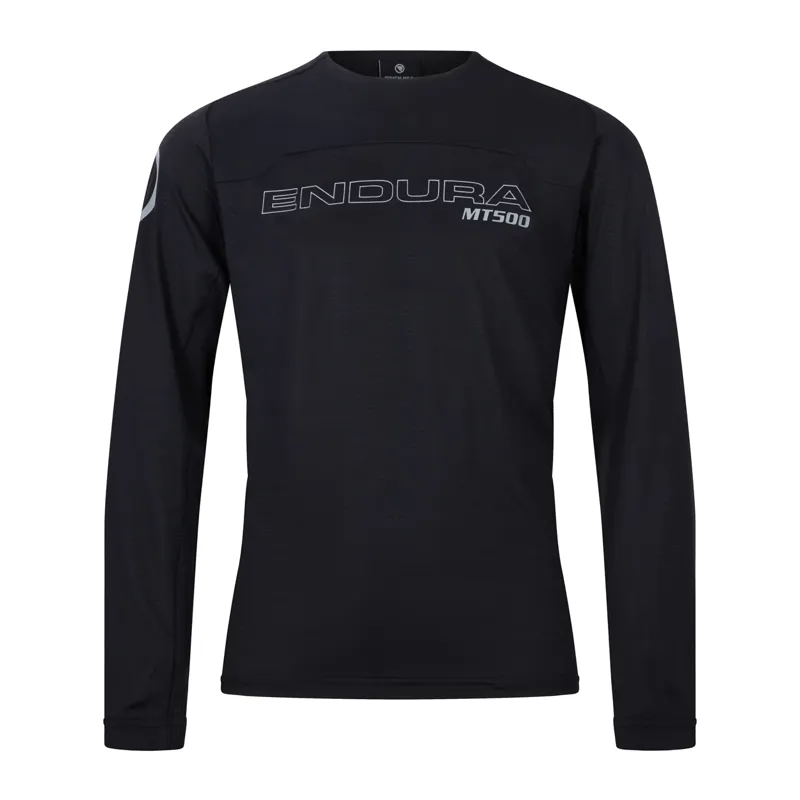Endura MT500 Burner Kid's Long Sleeve Jersey - Black