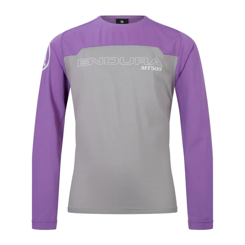 Endura MT500 Kid's Long Sleeve Jersey - Titanium