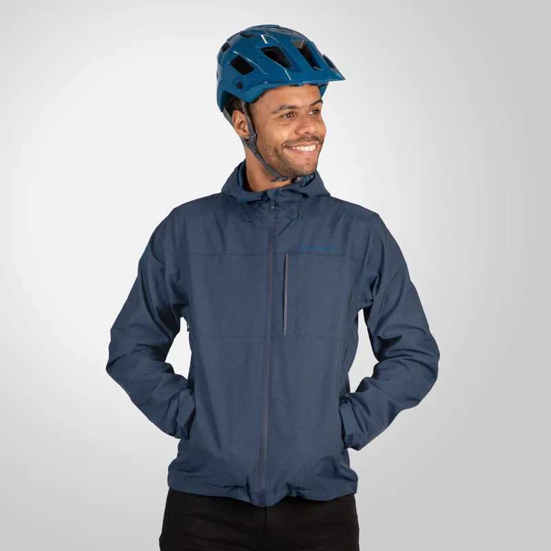 Endura Hummvee Waterproof Hooded Men's Jacket - Ink Blue-2