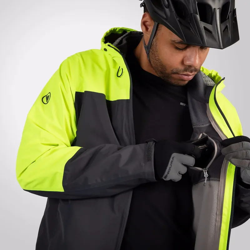 Endura Hummvee Men's 3-In-1 Waterproof Jacket - Yellow-10