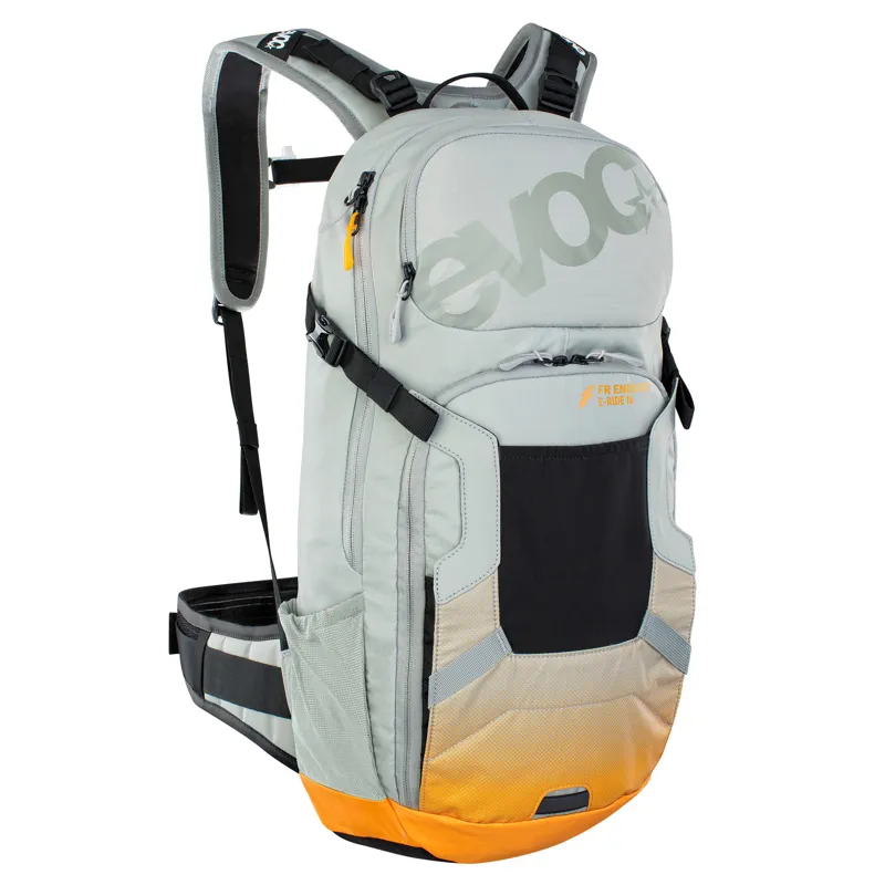 Evoc FR Enduro E-Ride Protector 16 Litre Backpack - Stone/Bright Orange