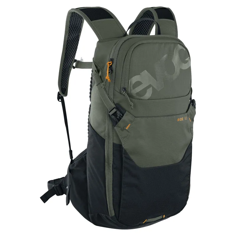 Evoc Ride Performance Backpack 12 + 2 Litre Bladder - Olive/Black