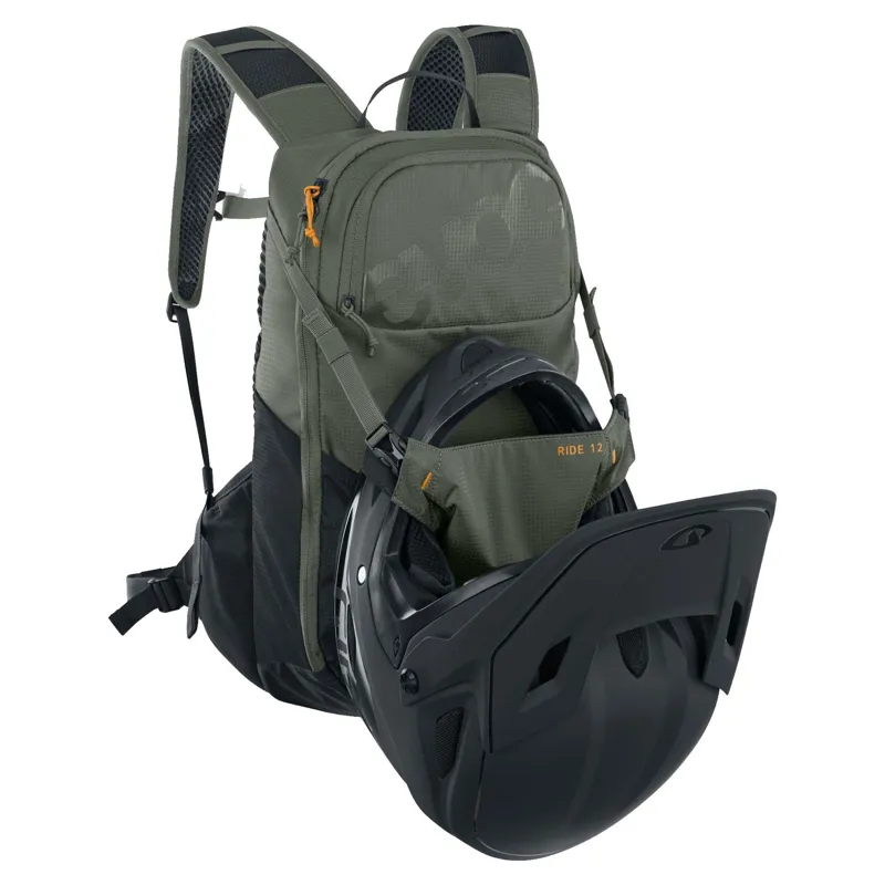 Evoc Ride Performance Backpack 12 + 2 Litre Bladder - Olive/Black-5