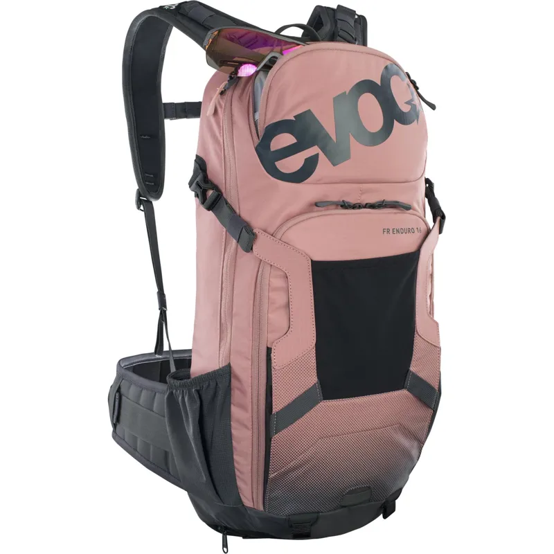 Evoc FR Enduro Protector 16 Litre Backpack - Dusty Pink/Carbon Grey-2