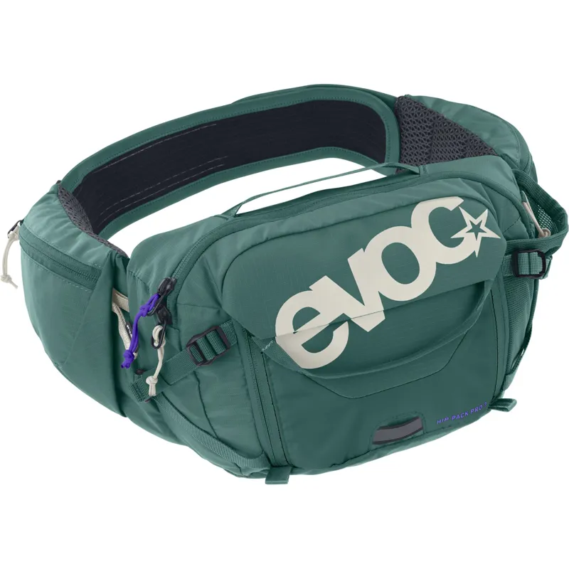 Evoc Hip Pack Pro 3 Litre + Hydration Bladder - Bottle Green