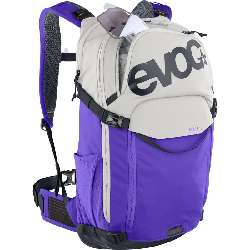 Evoc Stage 18 Litre Backpack - Sand/Violet-2