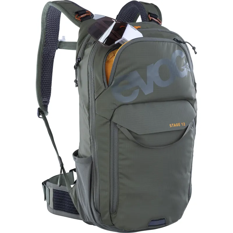 Evoc Stage 12 Performance Backpack - 12L - Dark Olive-2