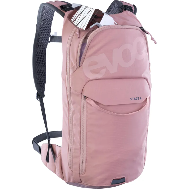 Evoc Stage Performance 6L Backpack with 2L Bladder - Dusty Pink-2