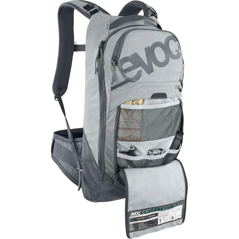 Evoc Trail Pro Protector 10 Litre Backpack - Stone/Carbon Grey-5