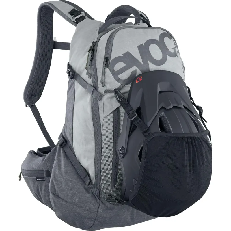 Evoc Trail Pro Protector 26 Litre Backpack - Stone/Carbon Grey-7