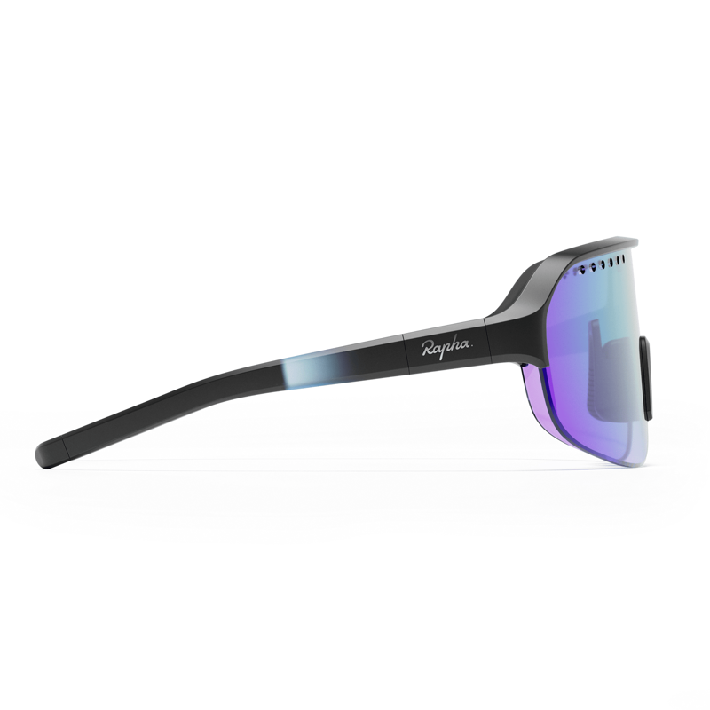Rapha Rallar Cycling Glasses - Dark Navy/Purple Green Lens-1
