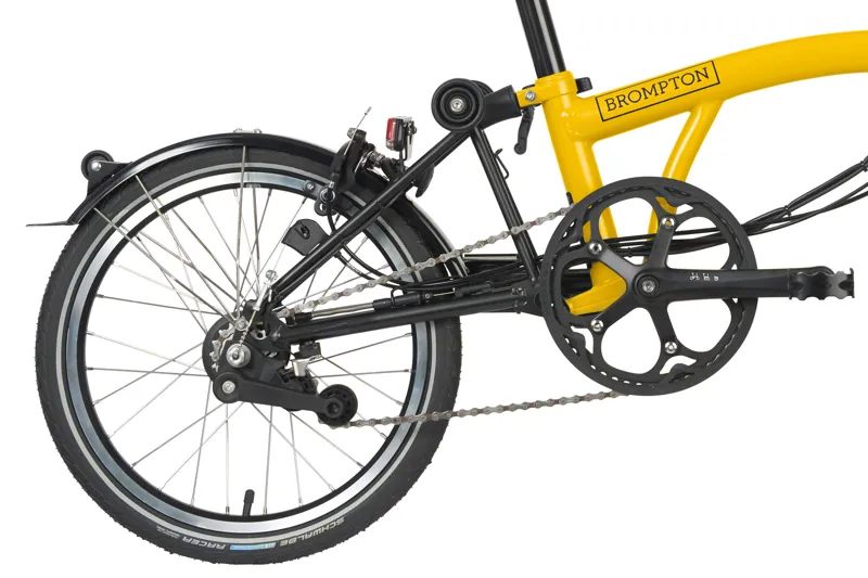 Brompton C Line Explore 2025 High 12-Speed Electric Folding Bike - Bumble Bee Yellow-7