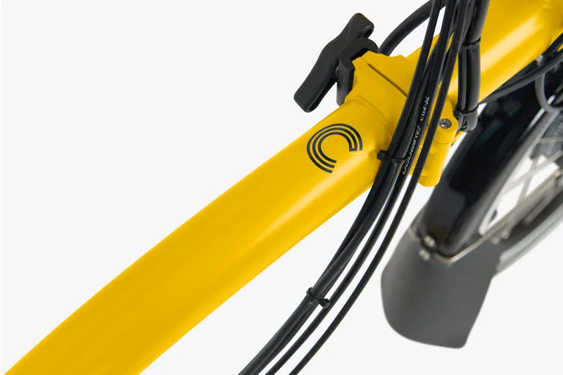 Brompton C Line Explore 2025 Mid 12-Speed Electric Folding Bike - Bumble Bee Yellow-7