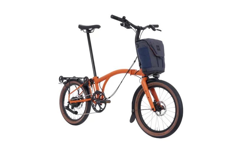 Brompton G Line Electric 4-Speed Folding Bike - Adventure Orange-1