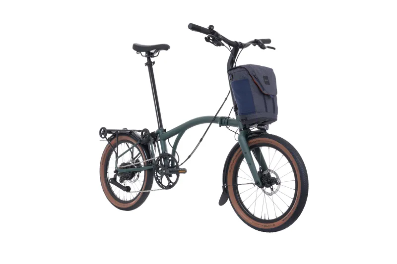 Brompton G Line Electric 4-Speed Folding Bike - Forest Green-1