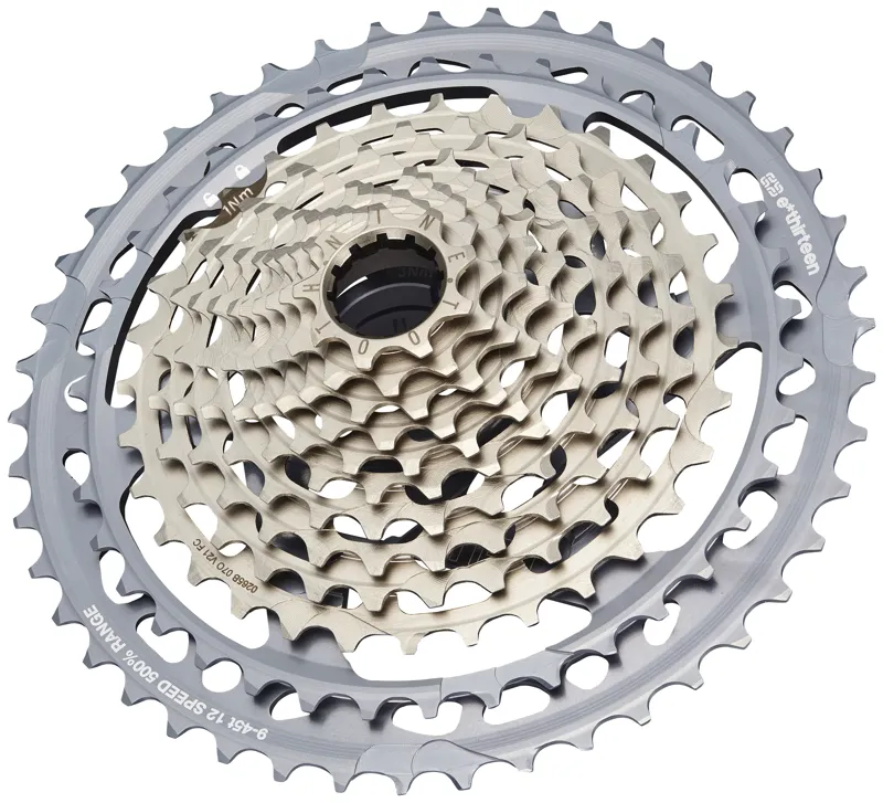 E-Thirteen Helix Race 12 Speed Cassette - 9-45T - Grey-1