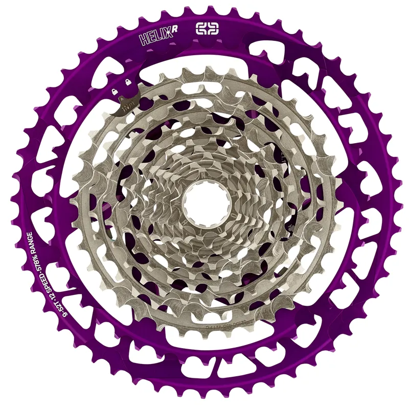 E-Thirteen Helix Race 12 Speed Cassette - 9-52T - Eggplant