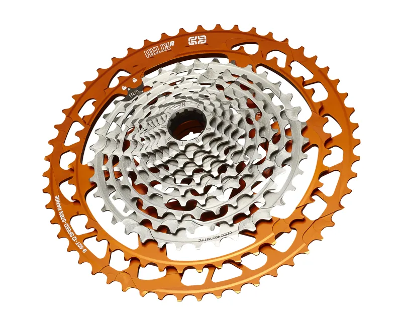 E-Thirteen Helix Race 12 Speed Cassette - 9-52T - Naranja-1