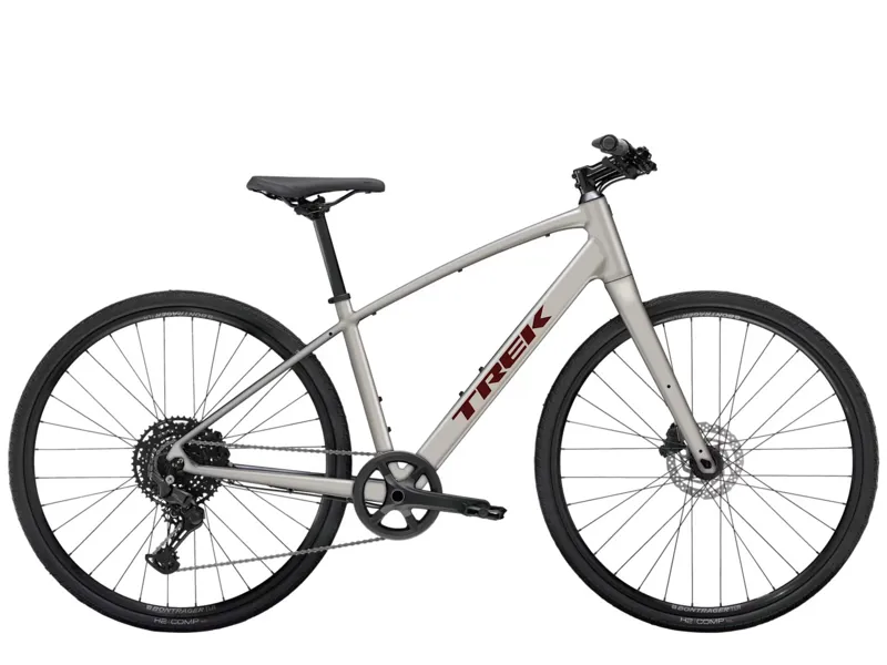Trek FX 3 Stepover 2026 Hybrid Bike - Lunar Silver