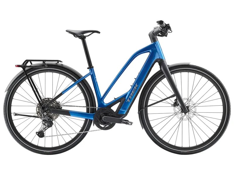 Trek FX+ 7 Mid-Step 2026 Electric Hybrid Bike - Alpine Blue