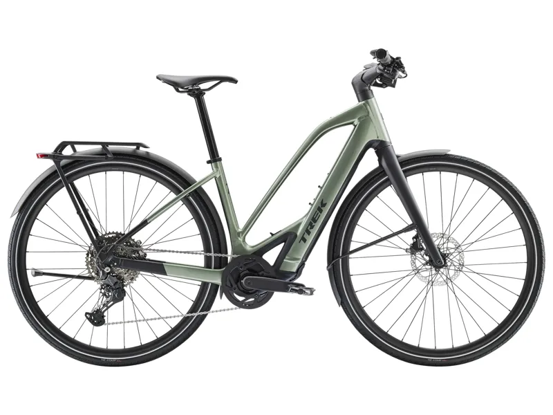 Trek FX+ 7 Mid-Step 2026 Electric Hybrid Bike - Lichen Green