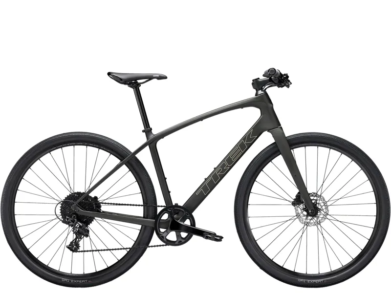 Trek FX Sport 5 2026 Carbon Hybrid Bike - Black Olive/Deep Smoke