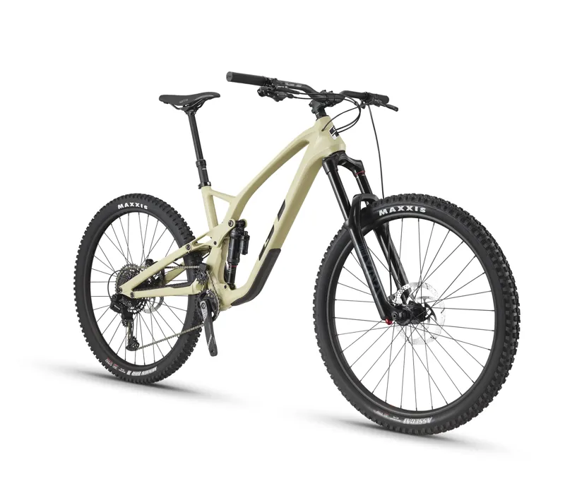 GT Force Carbon Elite Full Suspension Mountain Bike - Tan-1