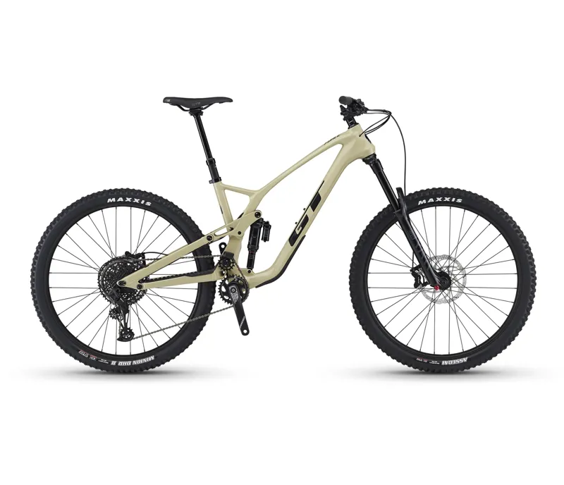 自転車本体 GT FORCE CARBON ELITE GT Force Carbon Elite Full Suspension Mountain Bike - Tan