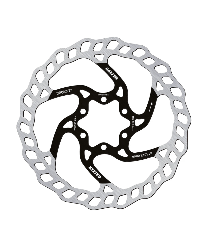 Galfer Wave Disc Rotor - 6 Bolt - 160 x 2.00mm