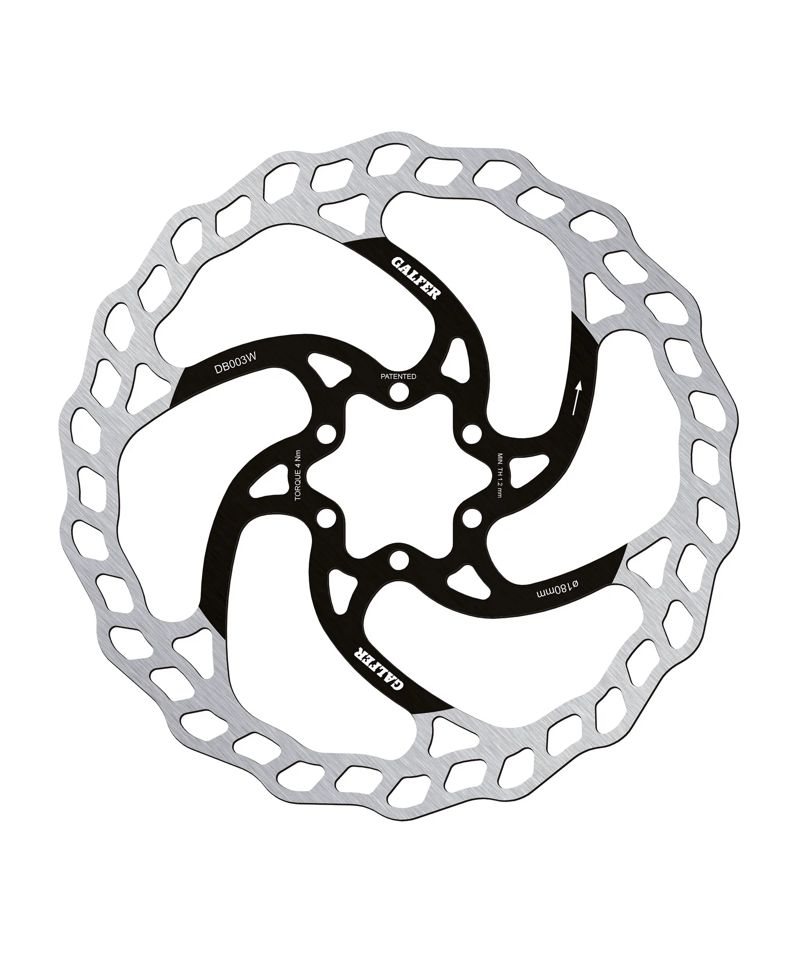 Galfer Wave Disc Rotor - 6 Bolt - 180 x 1.80mm