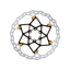Galfer Wave Floating Disc Rotor - 6 Bolt - 203 X 2.0mm - Orange Pins