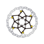 Galfer Wave Floating Disc Rotor - 6 Bolt - 203 X 2.0mm - Gold Pins