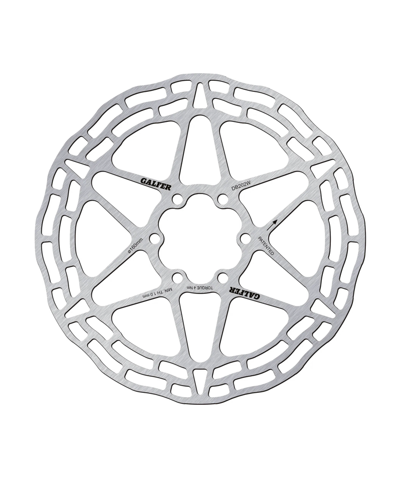 Galfer Wave 6 Bolt Trial Disc Rotor - 160 x 1.80mm