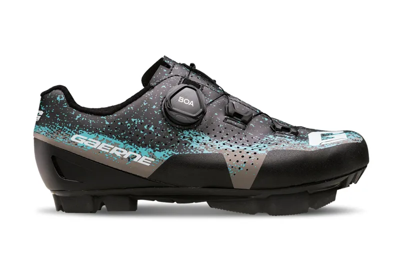 Gaerne Lampo Ladies MTB Cycling Shoes - Matt Black/Grey/Azure