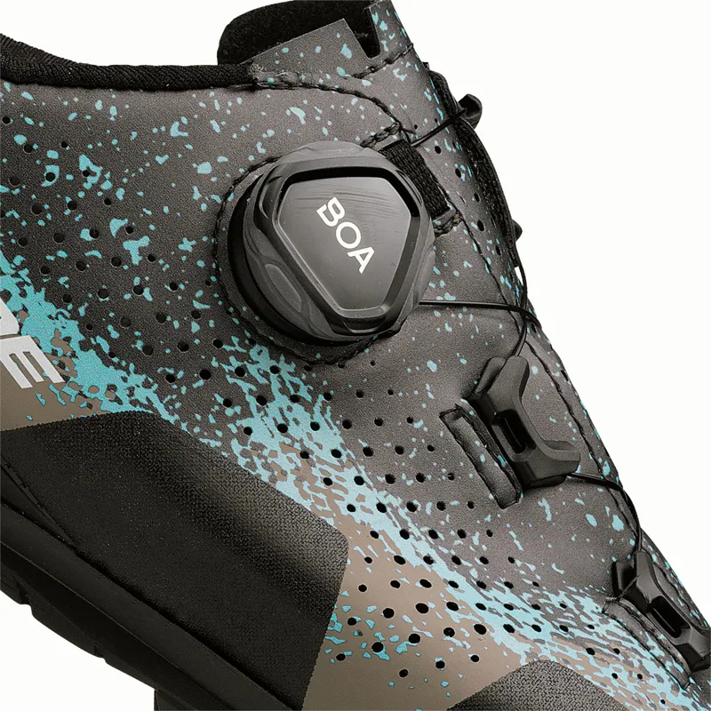 Gaerne Lampo Ladies MTB Cycling Shoes - Matt Black/Grey/Azure-2