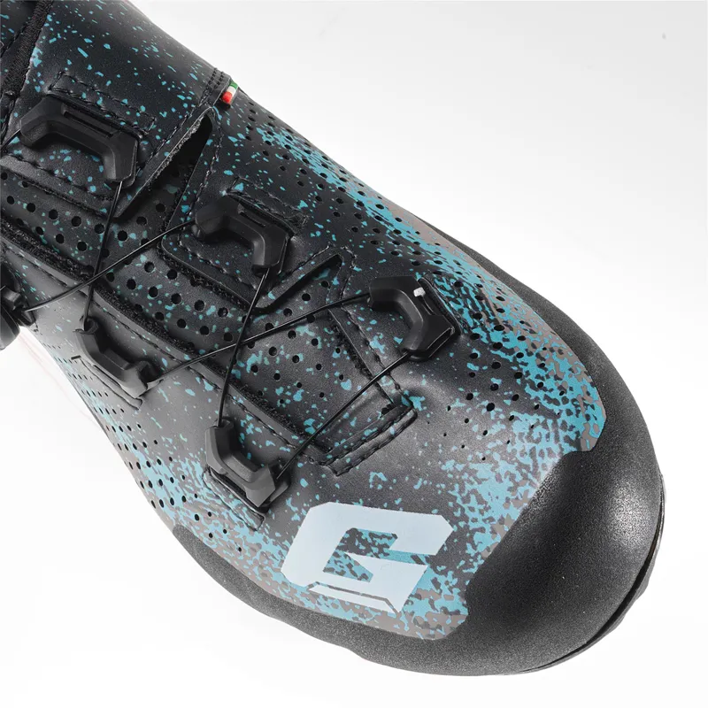 Gaerne Lampo Ladies MTB Cycling Shoes - Matt Black/Grey/Azure-3