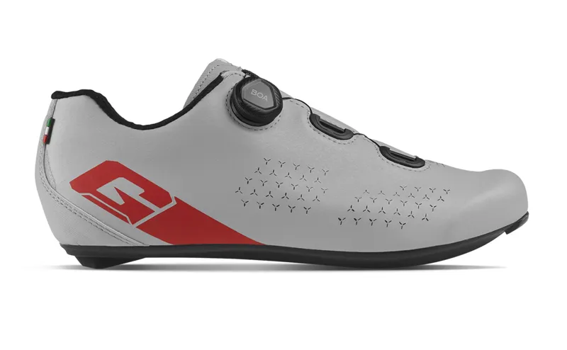 Gaerne Sprint Plus Road Cycling Shoes - Grey/Red