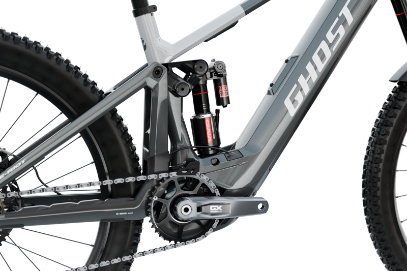 Ghost E-Riot CF Full Party 2026 Electric MTB - Mist Blue/Pure Elegance-5