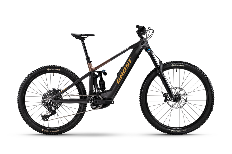 Ghost E-Riot CF Pro 2026 Electric MTB - Heavy Metal/Deep Coffee
