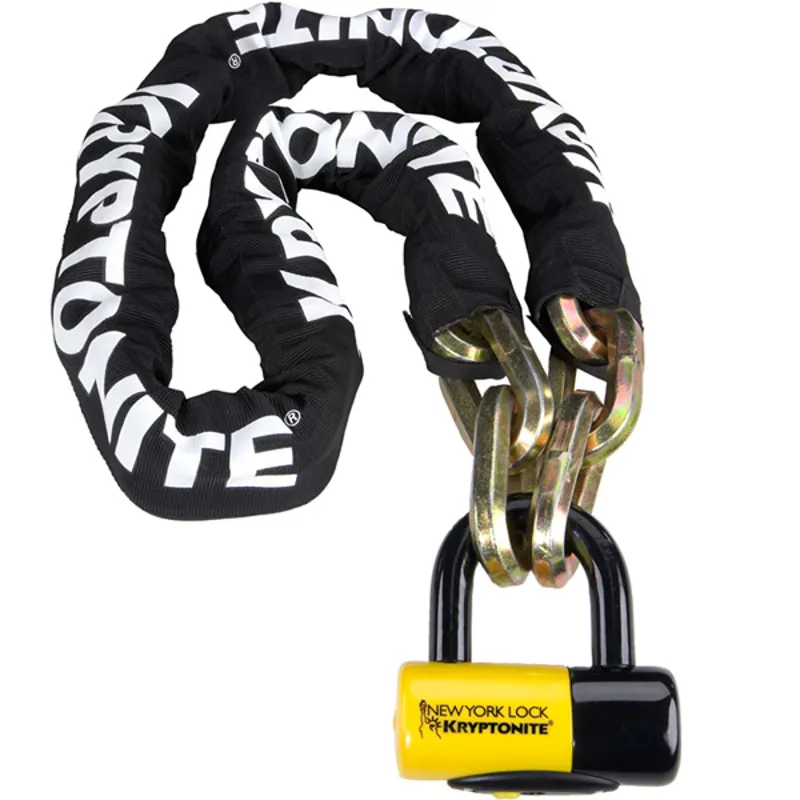 Kryptonite 1415 New York Fahgettaboudit Chain and Padlock - 150cm 