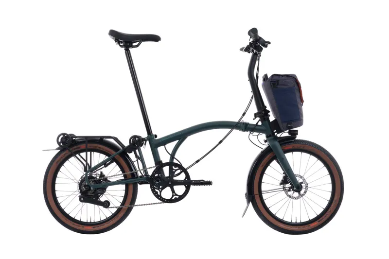Brompton G Line 4 Speed SuperRoll Bar Control 2026 Electric Folding Bike - Green