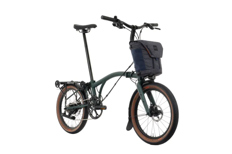 Brompton G Line 4 Speed SuperRoll Bar Control 2026 Electric Folding Bike - Green-1