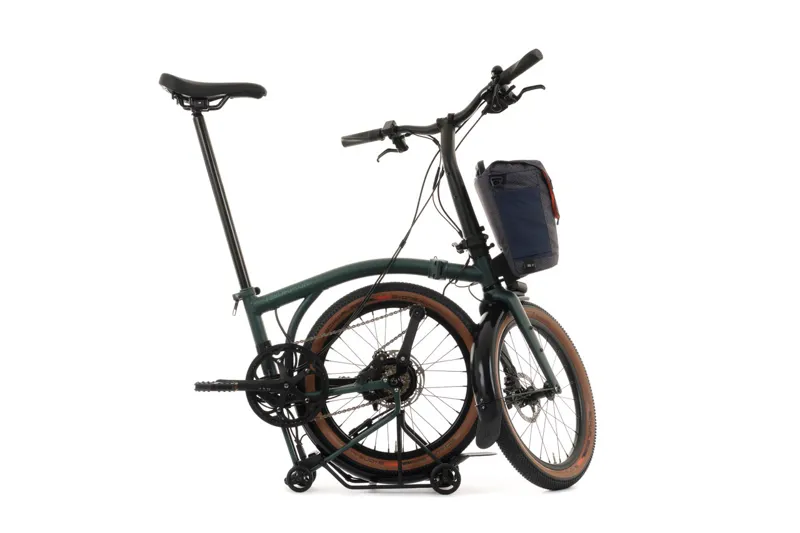 Brompton G Line 4 Speed SuperRoll Bar Control 2026 Electric Folding Bike - Green-2