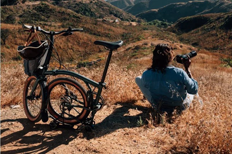 Brompton G Line 4 Speed SuperRoll Bar Control 2026 Electric Folding Bike - Green-6