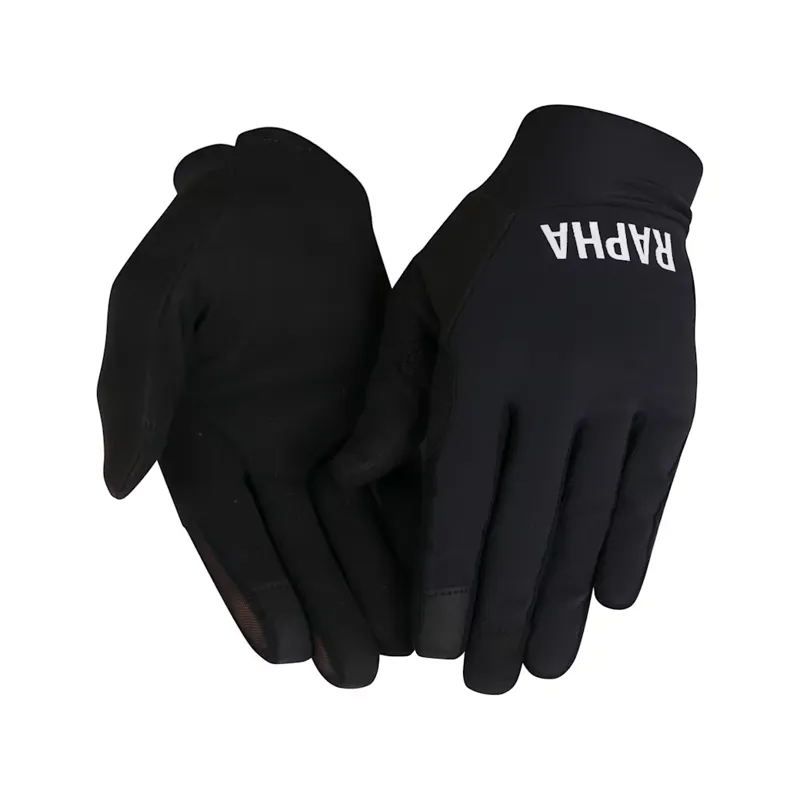 Rapha Trail Finale Long Finger Gloves - Black/White