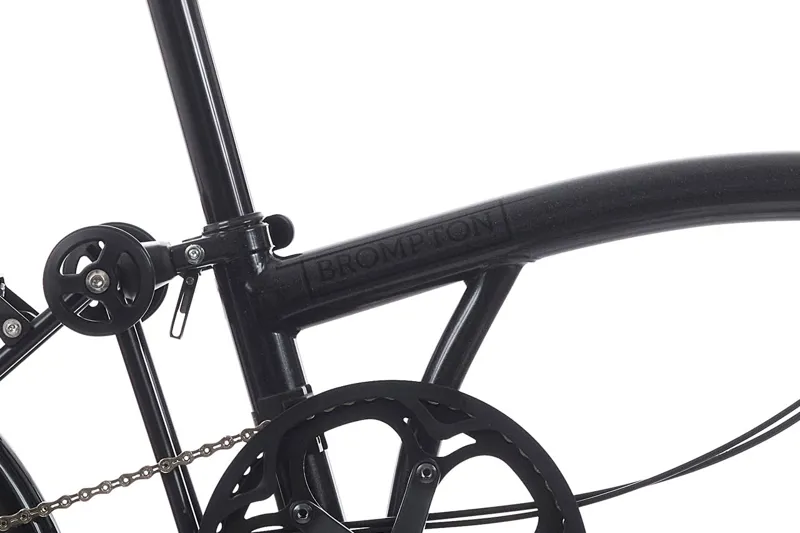 Brompton P Line  Explore 2024 High 12-Speed Folding Bike - Midnight Black - Ext.Post-6