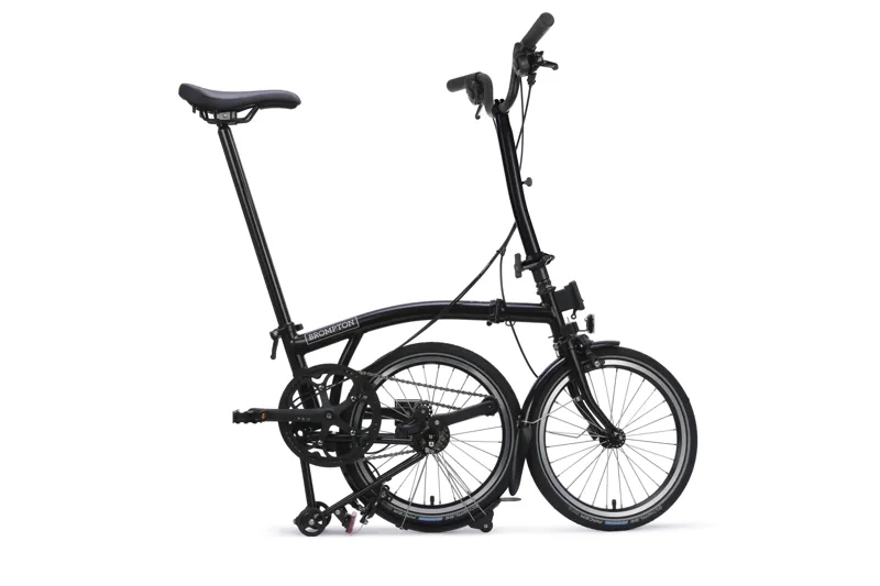 Brompton C Line 4 Speed High Bar 2026 Folding Bike  - Matt Black-2